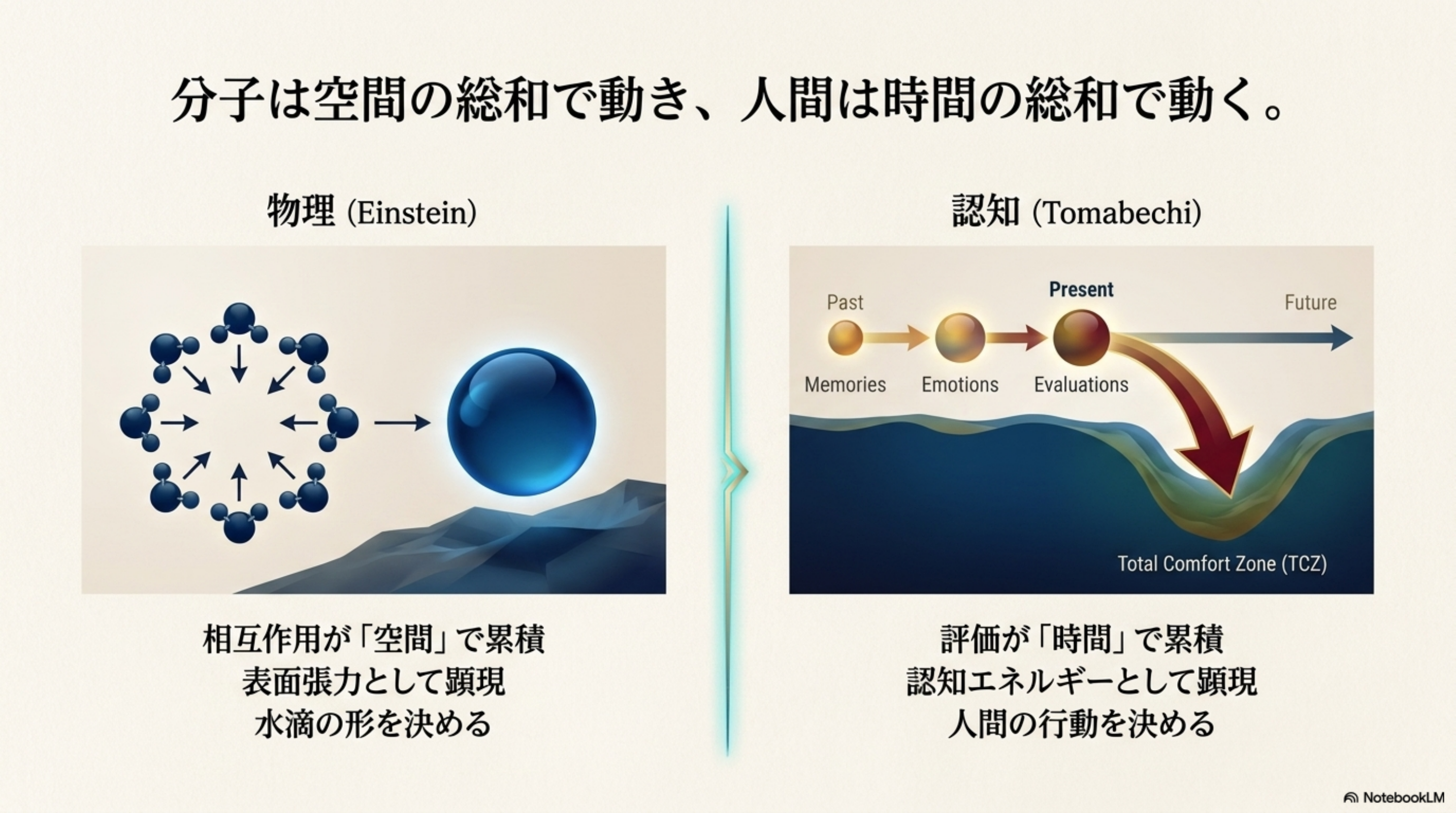 物理 Einstein vs 認知 Tomabechi